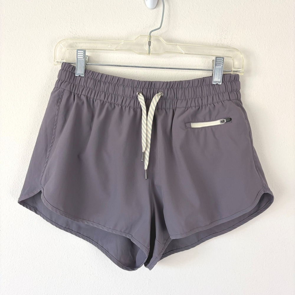 Vuori Clementine Running Shorts Purple Mauve Elastic Waist Lined Womens Size S